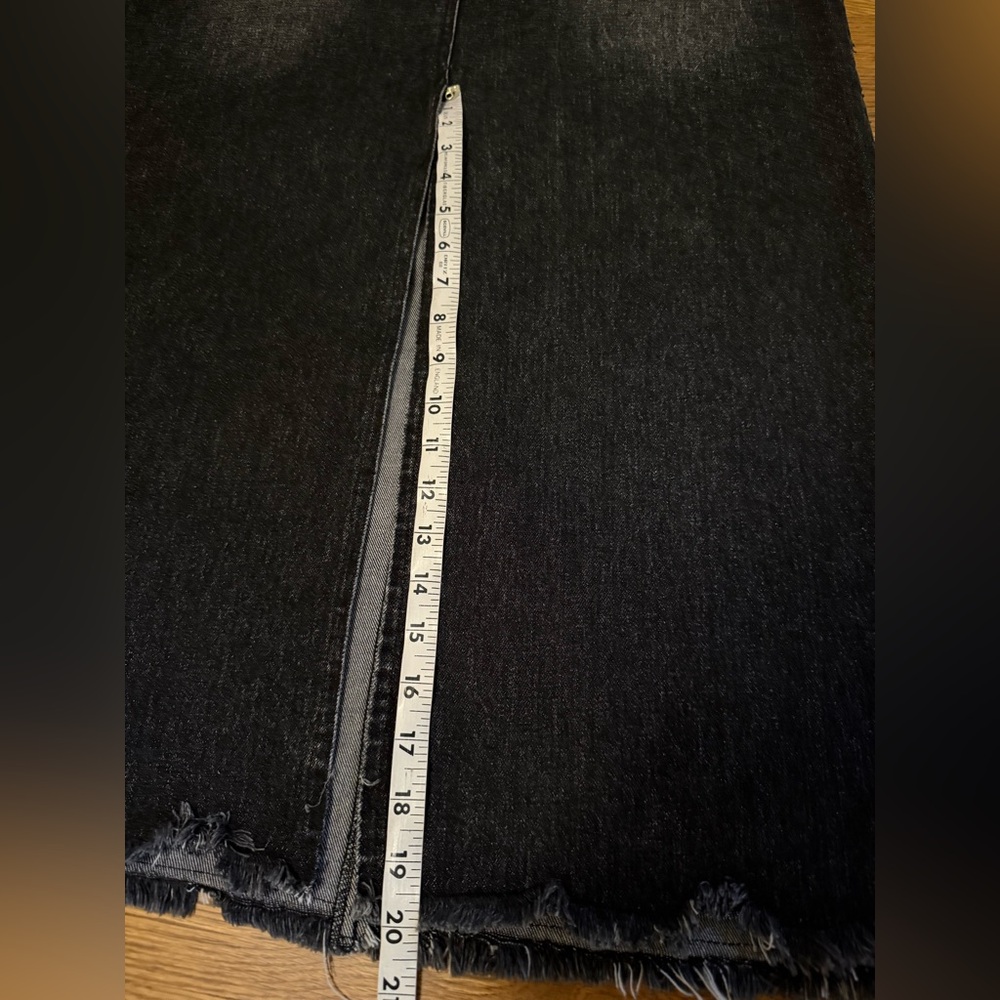 Black Denim Maxi Skirt - Picture 8 of 9